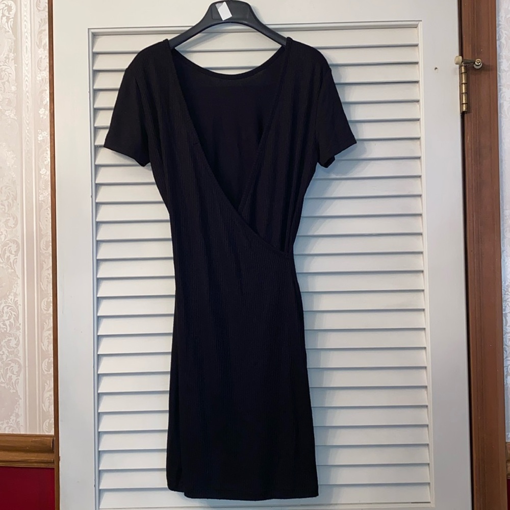 NWOT Rag and bone black short sleeve knit dress small